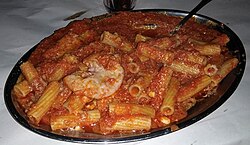 Rigatoni con la pajata