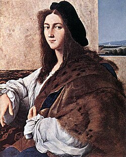 Portrait of a Young Man (1514), lost during the Second World War. Possible self-portrait by Raphael.