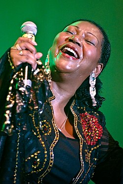 Mitchell performing in 2009