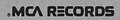 MCA Records logo used from 1972 through 1991. MCA word mark revived by Music Corporation of America.