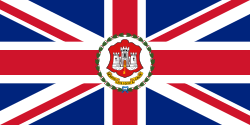 Flag of the governor of Gibraltar (1875–1939)