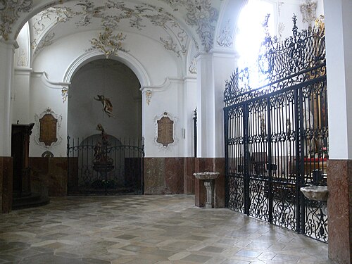 Narthex of Marienmünster Dießen in Upper Bavaria