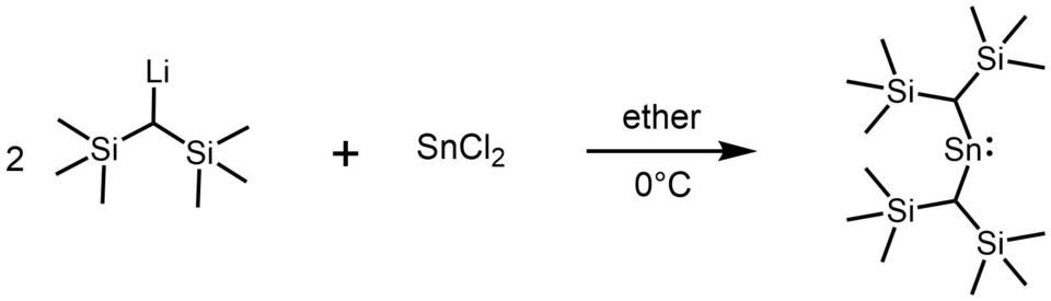 Synthesis of stannylene using organolithium reagent