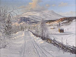 Carl Brandt: "Åreskutan, landscape", 1921 (Sweden)