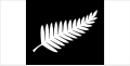 The Black & Silver flag is based on a stylized version of the original silver ferns used in the emblems of the military and sports representative teams of the 1880s. John Ansell's silver fern flag designs won him a Colenso Scholarship to New York in 1986 and in 1990 came second out of 600 alternative flag designs in The Listener contest to mark New Zealand's sesquicentennial.[9]