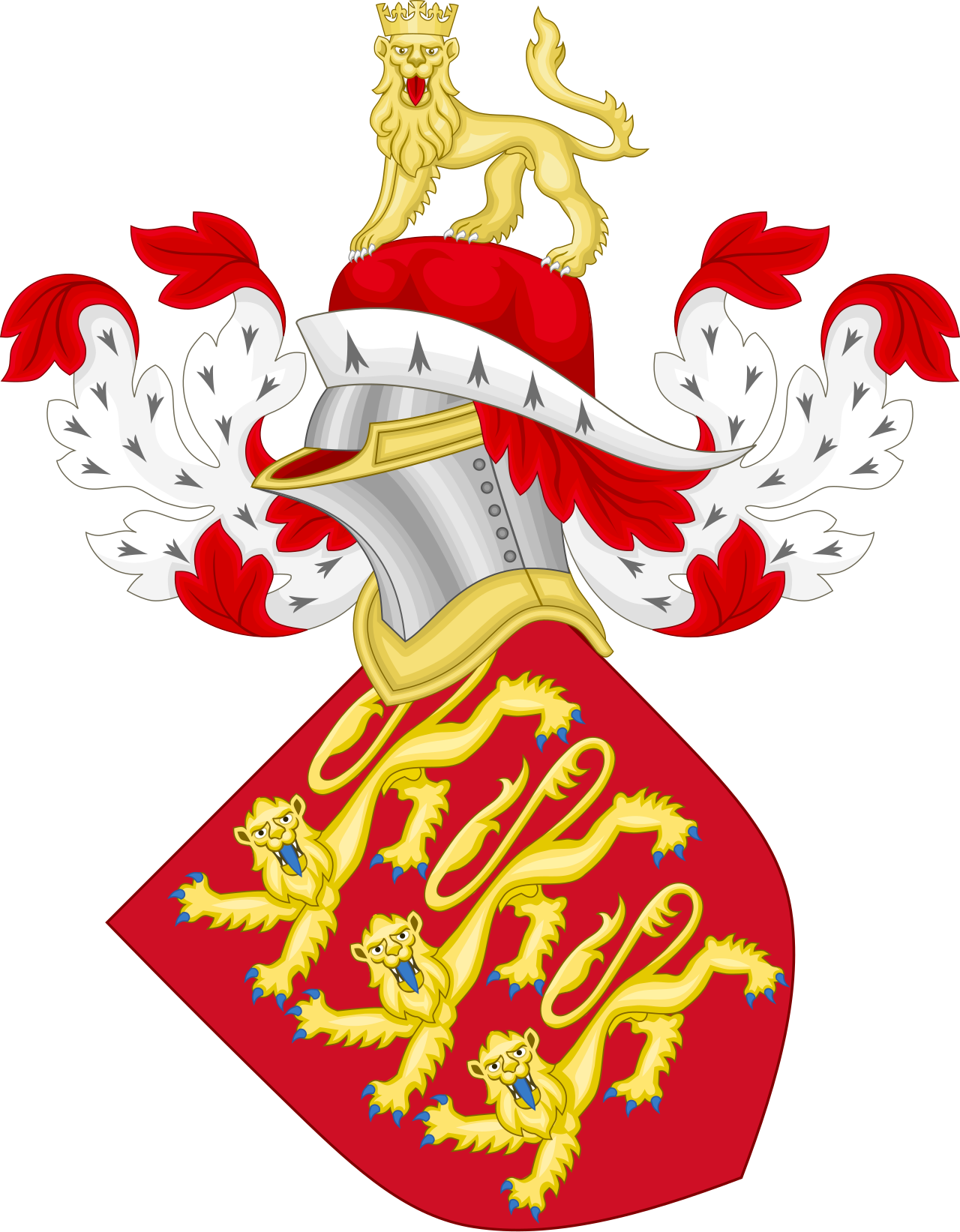 Coat of Arms of England (-1340).svg