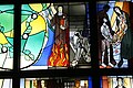 The Martyrdom of Edith Stein depicted in a stained glass work by Alois Plum, in Kassel, Germany