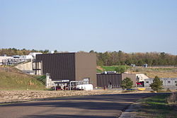 PHENIX experimental hall outside view