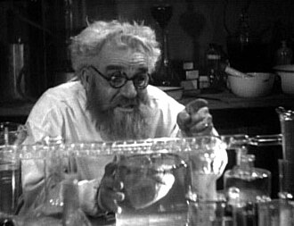 Horace B. Carpenter as Dr. Meirschultz trying to revive the dead in Maniac (1934)