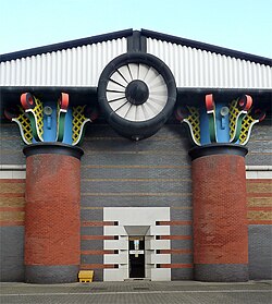 The Isle of Dogs Pumping Station, London, John Outram, 1988[33]