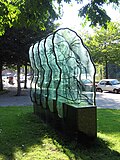 Artwork 'FIVE CLOUDS' (Vijf Wolken) 1993 from Bert van Loo for the government of Amsterdam, Mauritskade, Amsterdam, the Netherlands.[7]