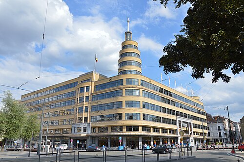 Flagey Building (or Radio House) on the Place Eugène Flagey
