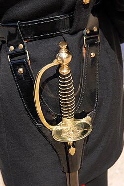 Hilt of the sword worn by students of the École Polytechnique in dress uniform
