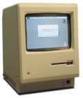 The Macintosh 128K, the first commercially successful personal computer to use a graphical user interface, was introduced to the public in 1984.[34]