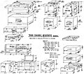 Touring cases schematic for Video display system Kool Jazz Festival 1978