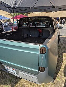 Rear view with midgate folded down