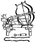 Mounted triple bow crossbow