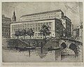 Undated engraving of the Hamburg head office following early-20C reconstruction