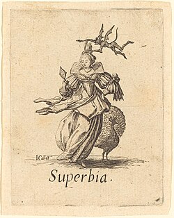 Jacques Callot, Pride (Vanity), probably after 1621