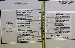 2000 Butterfly Ballot