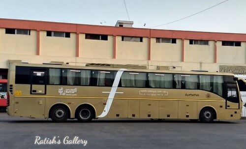 Fly Bus at KSRTC Mysuru Sub Urban Bus Station in Mysore