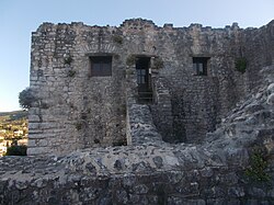 Detail of the south wing of the entrance at Kassiopi Castle