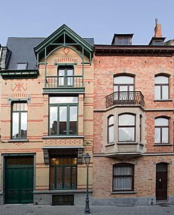 René Magritte Museum (right) and Museum of Abstract Art (left)