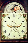 Example of John Alker's use of painted dials.