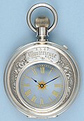 Mystery watch; ca. 1889; diameter: 5.4 cm, depth: 1.8 cm; Musée d'Horlogerie of Le Locle (Switzerland)