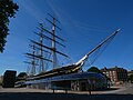 Cutty Sark: 1869 clipper preserved at Greenwich, London.