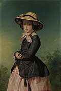 Portrait of Princess Charlotte of Belgium (1840-1927), 1848