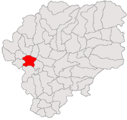 Location in Bistrița-Năsăud County