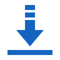 Down-looking arrow over a flat surface (a line)