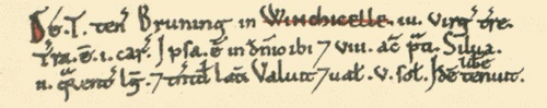 Wiggins Hill in the Domesday book