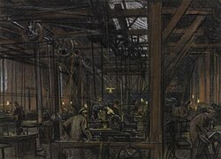 The Interior of the BRCS and Order of St John Garage, Boulogne, Imperial War Museum