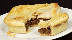 A shortcrust pastry pie crust