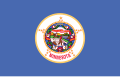 Flag of state of Minnesota with the French motto "L'Étoile du Nord" (1983–2024)