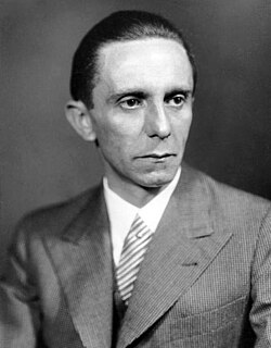 Head shot of Goebbels