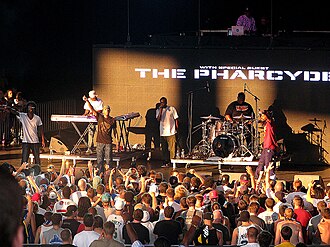 The Pharcyde performing together at the Rock the Bells festival in 2008