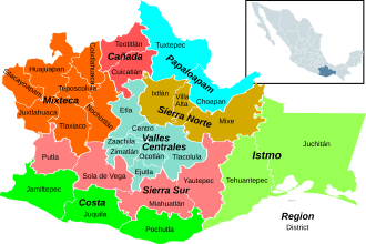 Oaxaca regions - Mixteca in the northwest