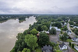 Aerial view of Odanak