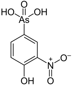 Skeletal formula of roxarsone