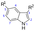 Fig 1. Indole structure of triptans
