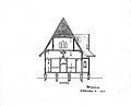 Robin Dods' architectural drawing of St. Andrew's Anglican Church, Toogoolawah