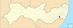 Location of Catende in Pernambuco