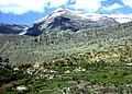 View of Pendro village with Mount Butin in the background