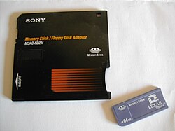 Memory Stick floppy disk adapter