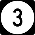 Delaware Route 3 marker