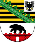 Arms of Saxony-Anhalt of Germany