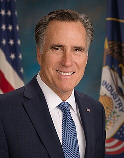 Head shot of Romney smiling